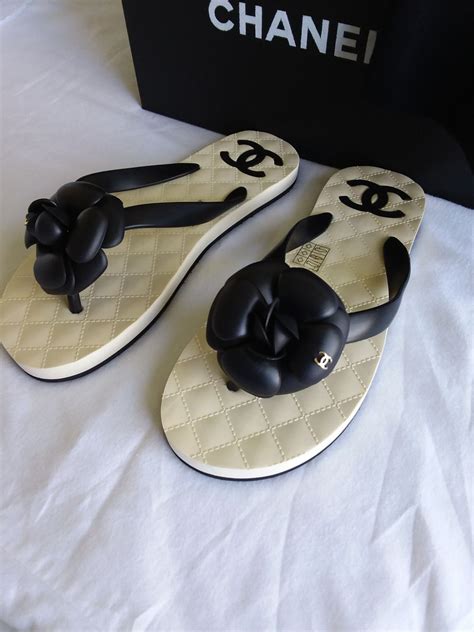 chanel flip flops size|coco Chanel sandals for women.